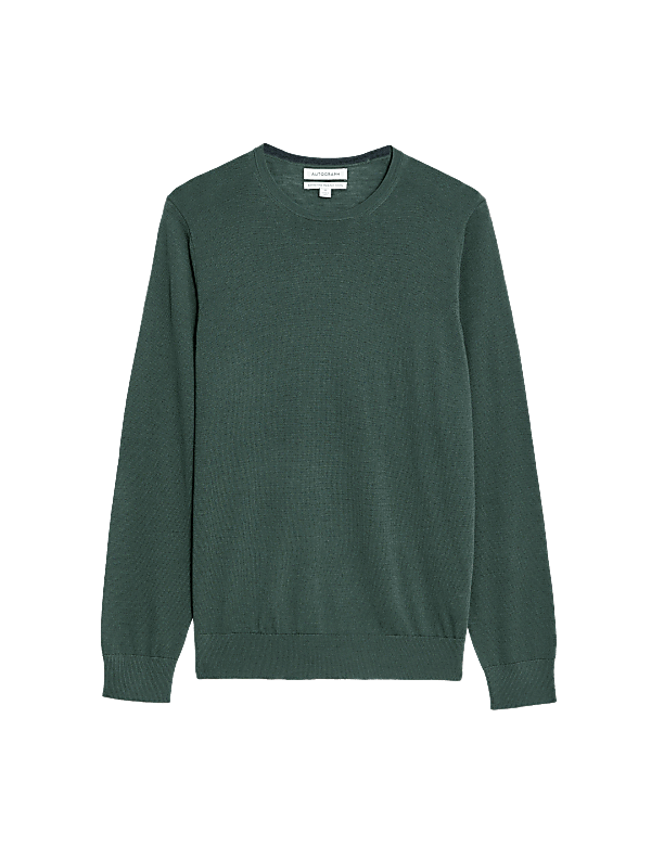 Pure Extra Fine Merino Wool Crew Neck Jumper