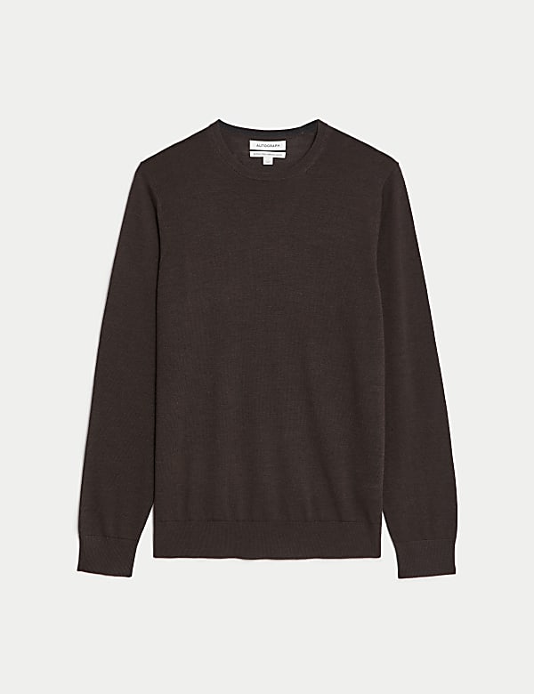 Pure Extra Fine Merino Wool Crew Neck Jumper
