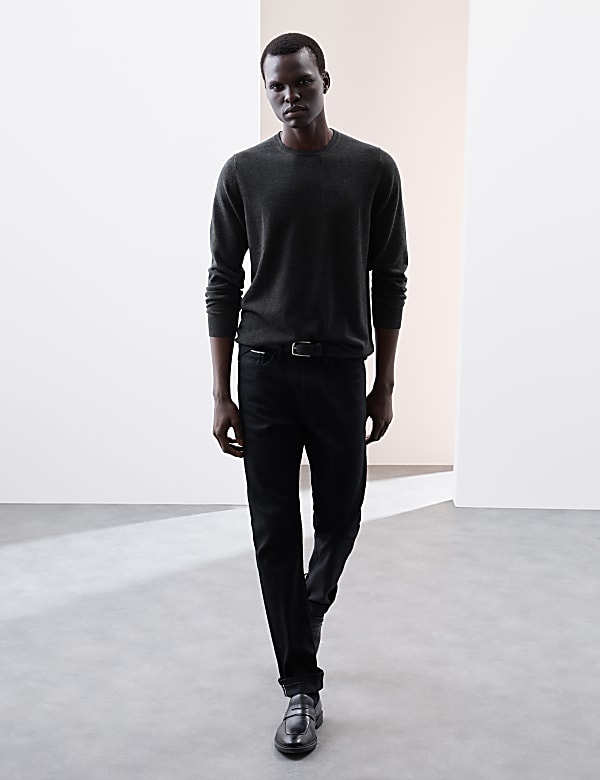 Pure Extra Fine Merino Wool Crew Neck Jumper