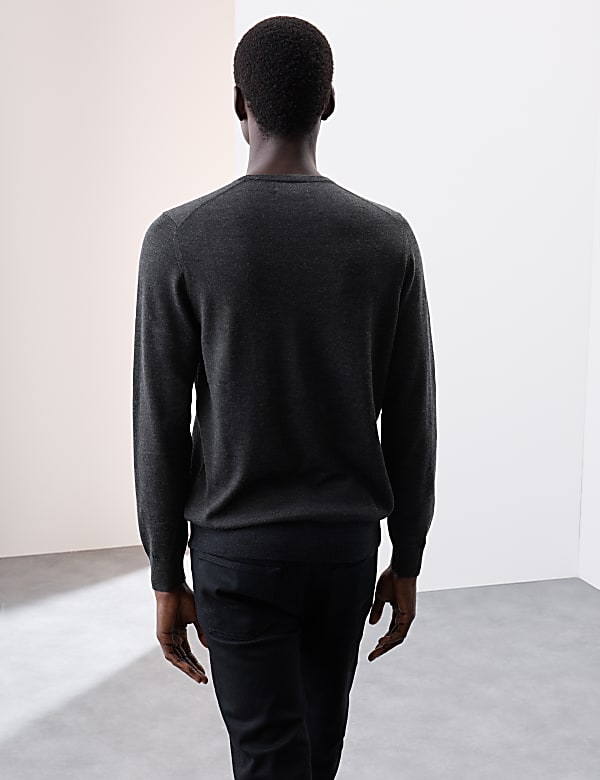 Pure Extra Fine Merino Wool Crew Neck Jumper