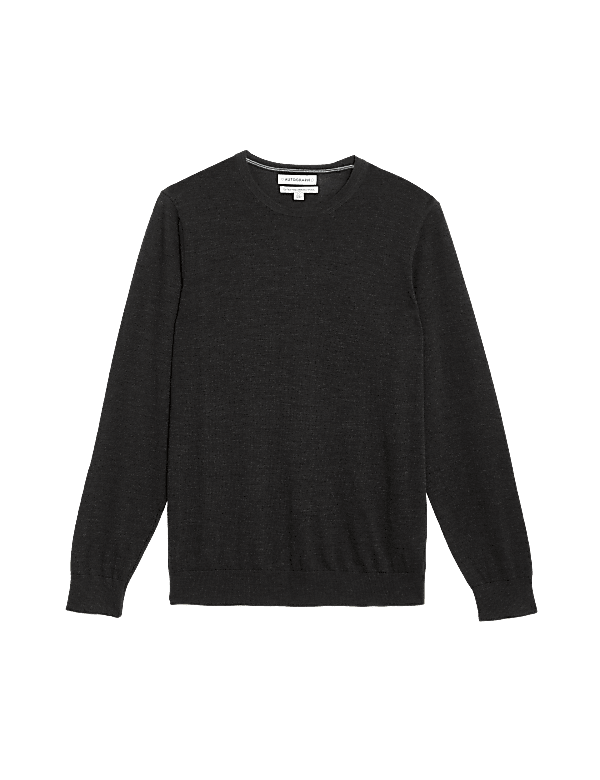 Pure Extra Fine Merino Wool Crew Neck Jumper