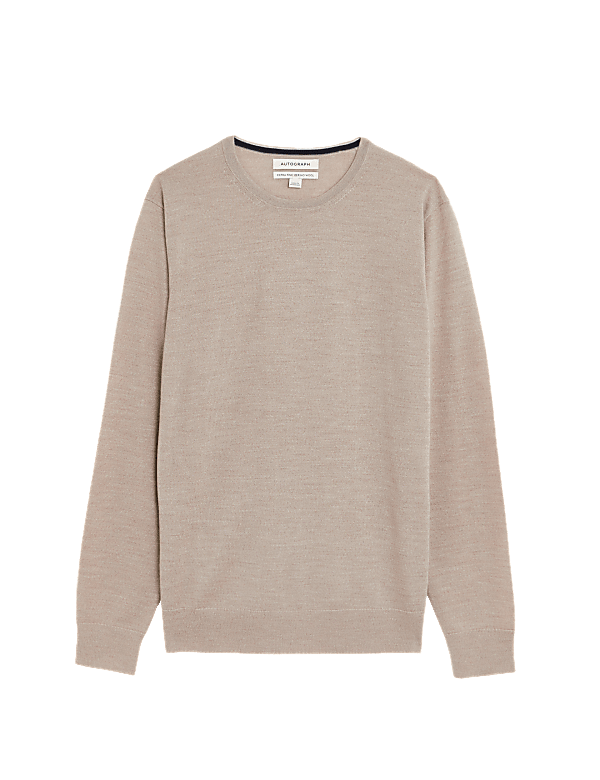 Pure Extra Fine Merino Wool Crew Neck Jumper