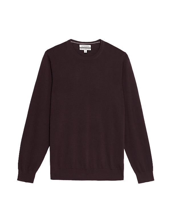 Pure Extra Fine Merino Wool Crew Neck Jumper
