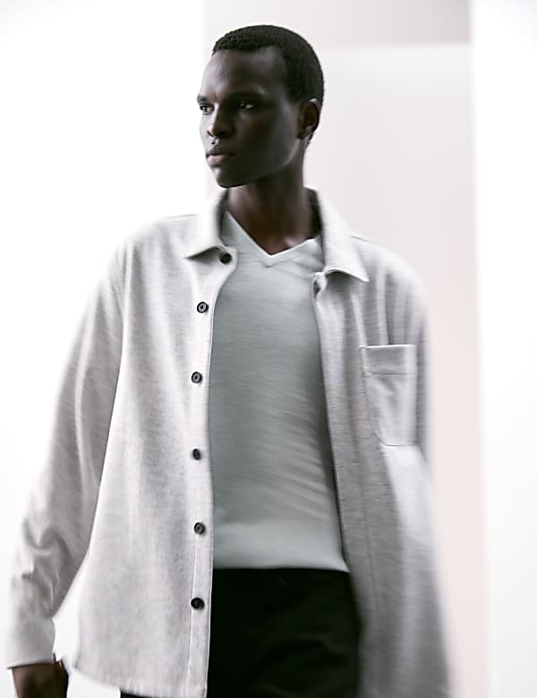 Pure Extra Fine Merino Wool V-Neck Jumper - US