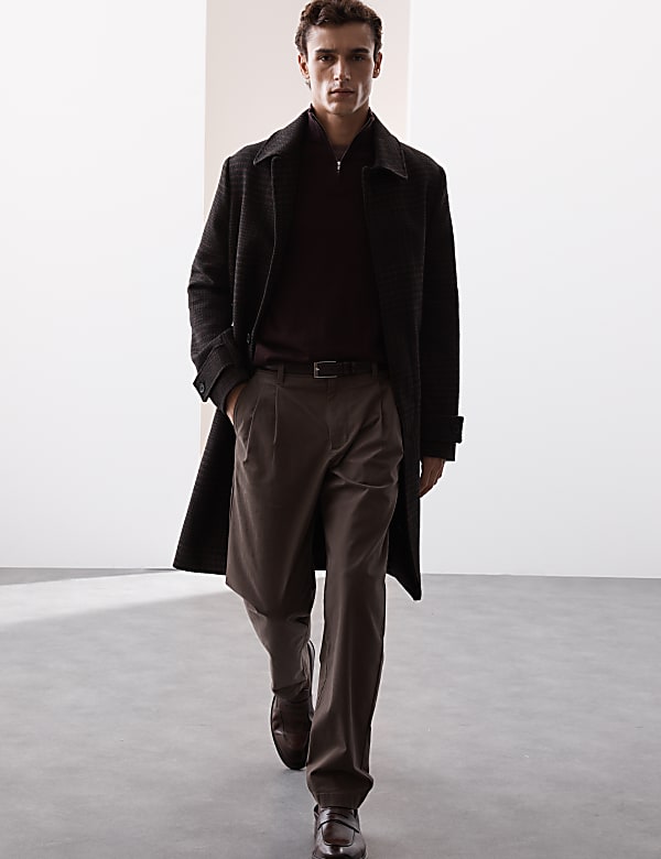 Pure Extra Fine Merino Wool Half Zip Jumper
