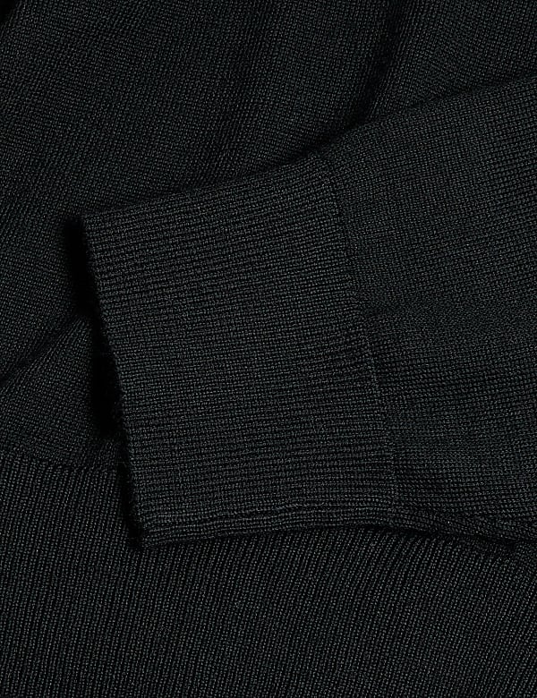 Pure Extra Fine Merino Wool Half Zip Jumper