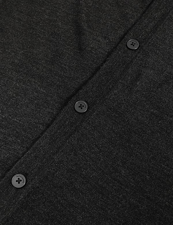 Pure Extra Fine Merino Wool V-Neck Cardigan