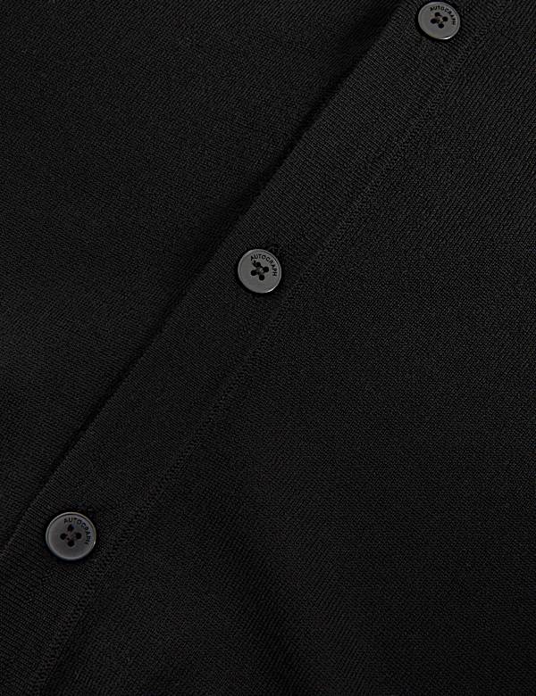 Pure Extra Fine Merino Wool V-Neck Cardigan