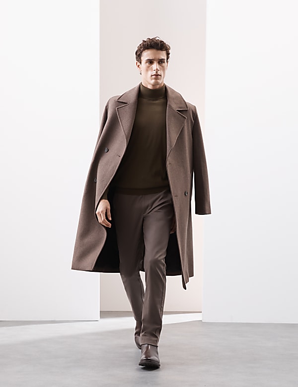 Pure Extra Fine Merino Wool Roll Neck Jumper