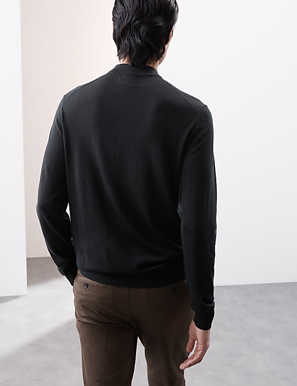 Πουλόβερ ζιβάγκο από μαλλί Merino Extra Fine - GR