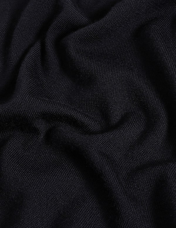 Pure Extra Fine Merino Wool Knitted Polo Shirt
