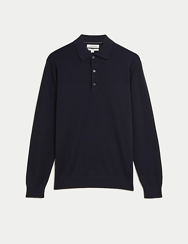 Pletená polokošile z čisté extra jemné vlny merino - CZ