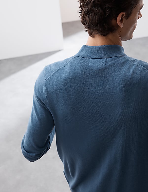 Pure Extra Fine Merino Wool Knitted Jacket