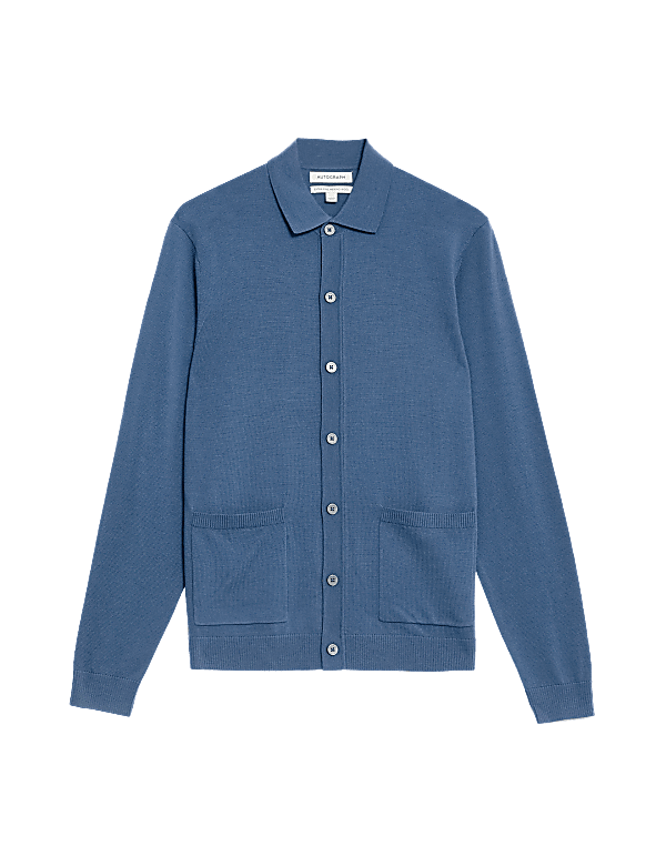 Pure Extra Fine Merino Wool Knitted Jacket