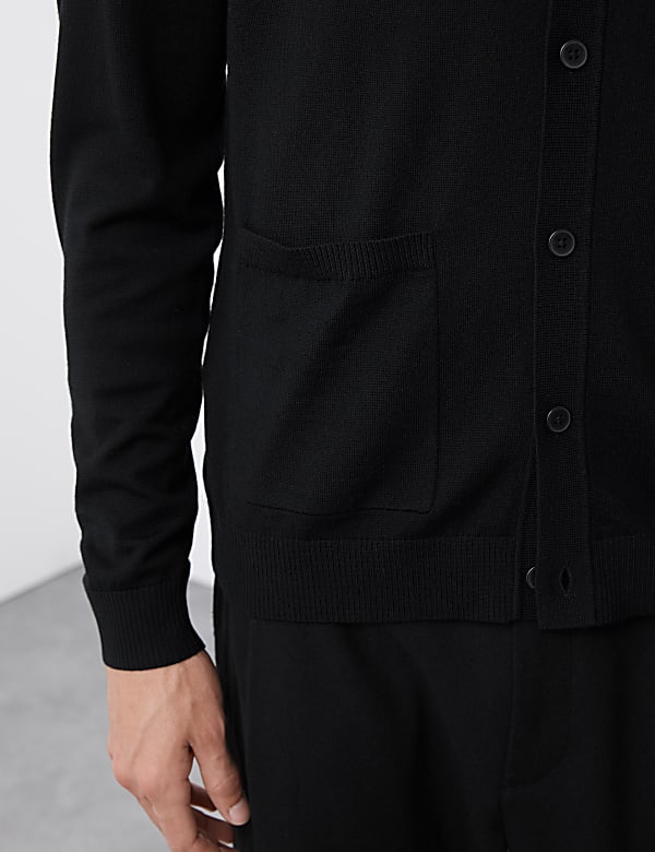 Pure Extra Fine Merino Wool Knitted Jacket