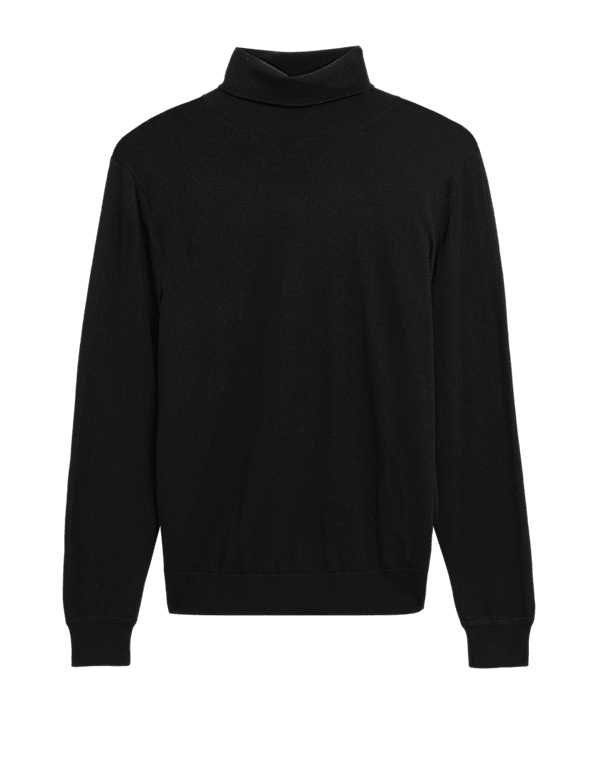 Pure Extra Fine Merino Roll Neck Jumper