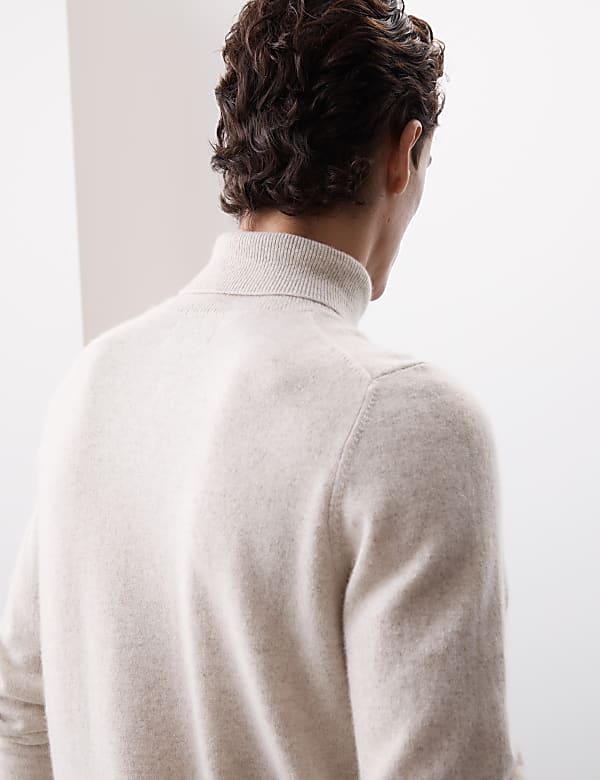 Pure Cashmere Roll Neck Jumper - FR