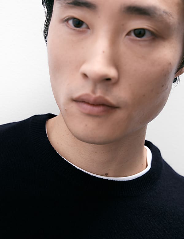 Jumper Kerah Bundar Kasmir Murni - ID