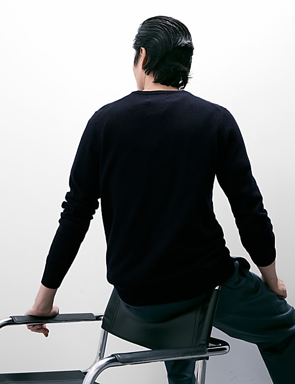 Jumper Kerah Bundar Kasmir Murni - ID