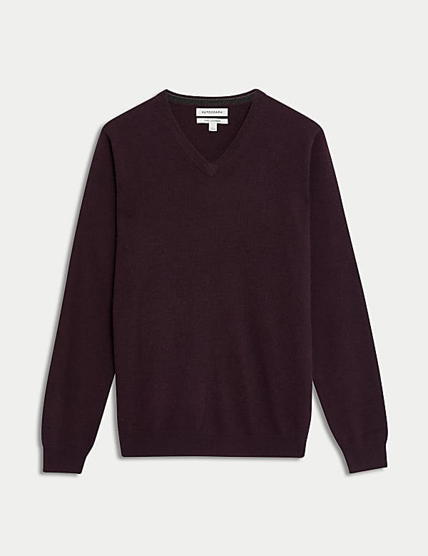 Pure Cashmere V-Neck Jumper - PT