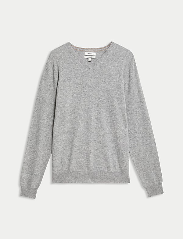 Pure Cashmere V-Neck Jumper - US