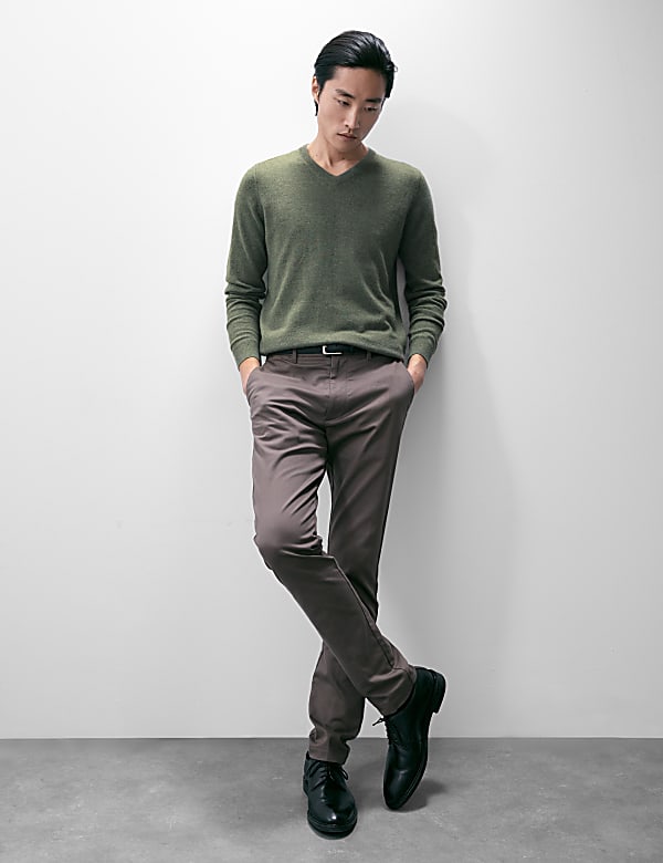 Pure Cashmere V-Neck Jumper - CH