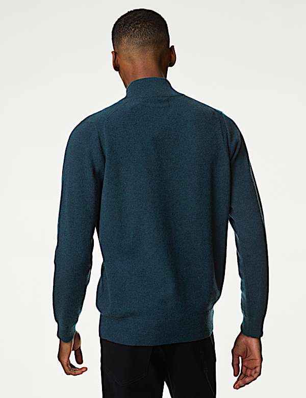 Pure Cashmere Half Zip Jumper
