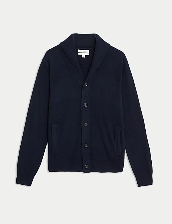 Ζακέτα με φαρδύ γιακά από 100% κασμίρι - GR