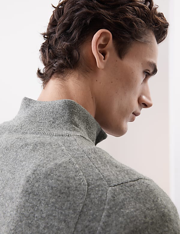 Pure Cashmere Half Zip Jumper - PT