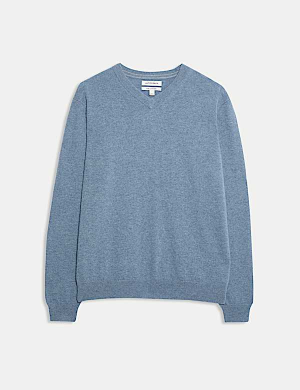 Pure Cashmere V-Neck Jumper - US