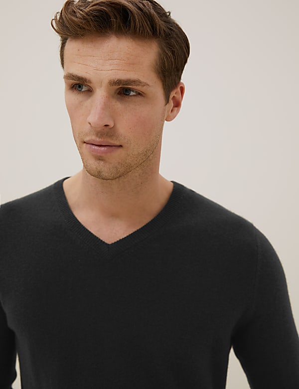 Pure Cashmere V-Neck Jumper