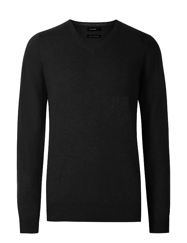 Pure Cashmere V-Neck Jumper
