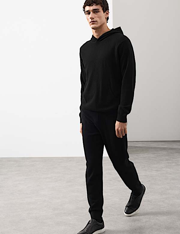 Pure Cashmere Knitted Hoodie - DE