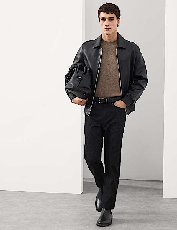 Cashmere and Wool Blend Crew Neck Jumper - LU