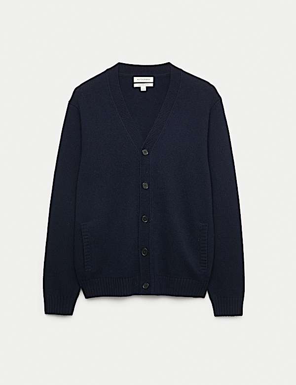 Cashmere Wool Blend Heavy Knit Cardigan - FR