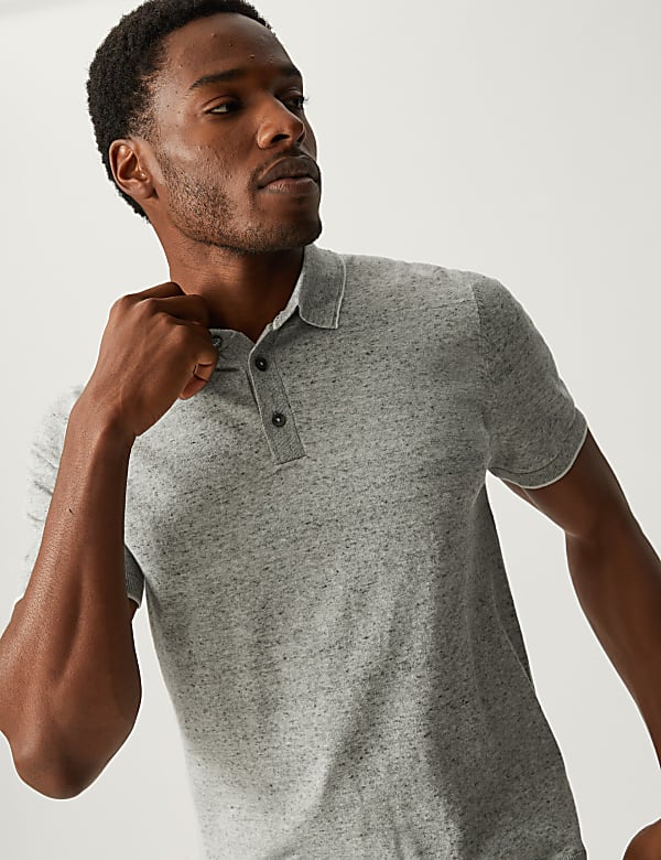 Marks and spencer men's short sleeve polo shirts cheap