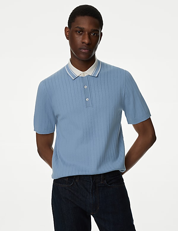 Marks and spencer knitted polo top