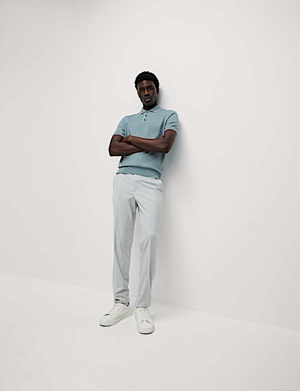 Cotton Rich Knitted Polo Shirt