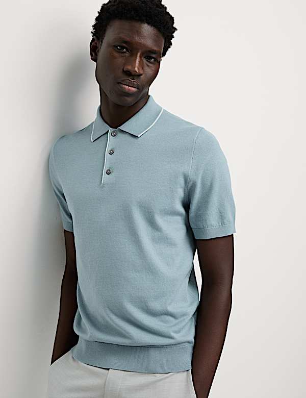Cotton Rich Knitted Polo Shirt