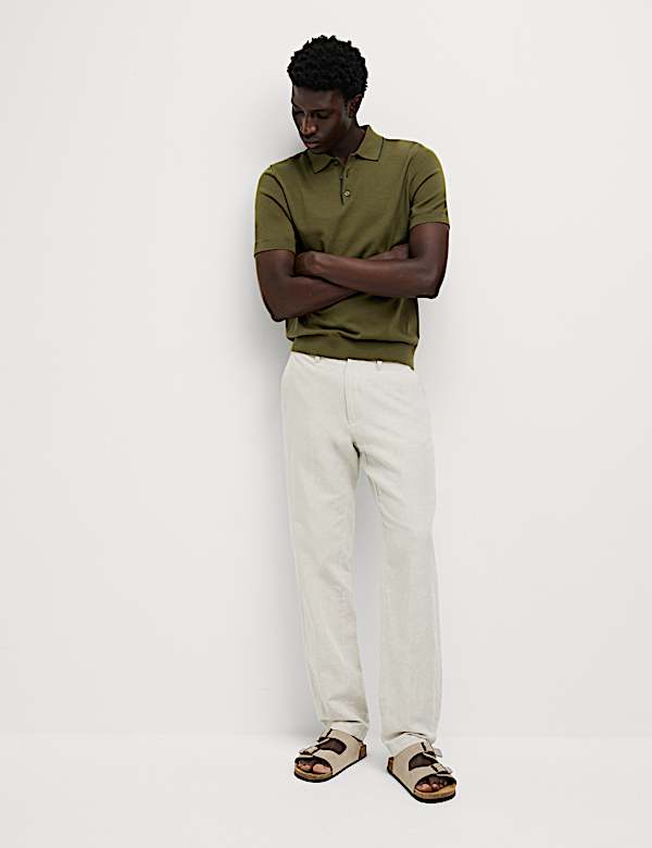 Cotton Rich Knitted Polo Shirt