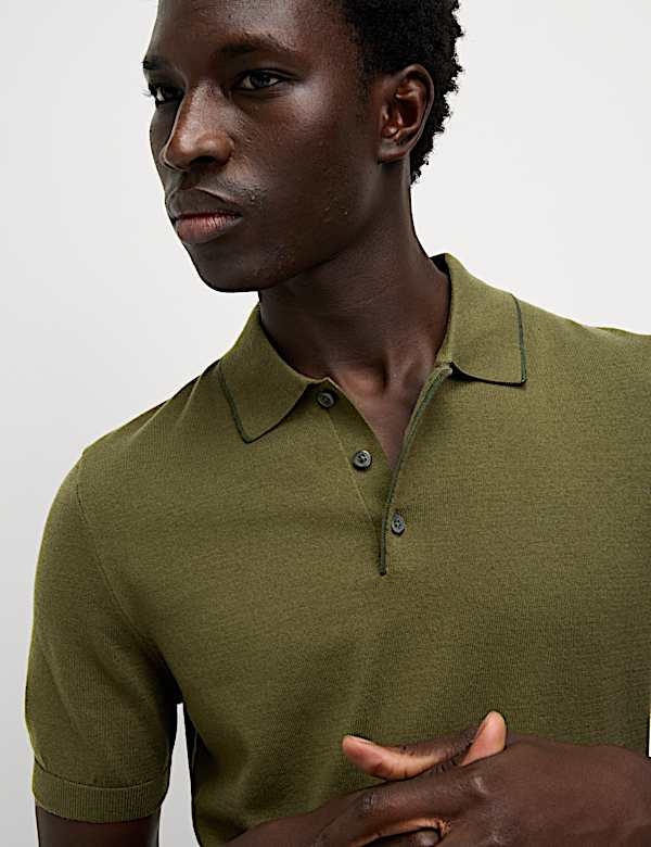Cotton Rich Knitted Polo Shirt