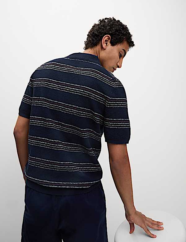 Cotton Rich Knitted Polo Shirt