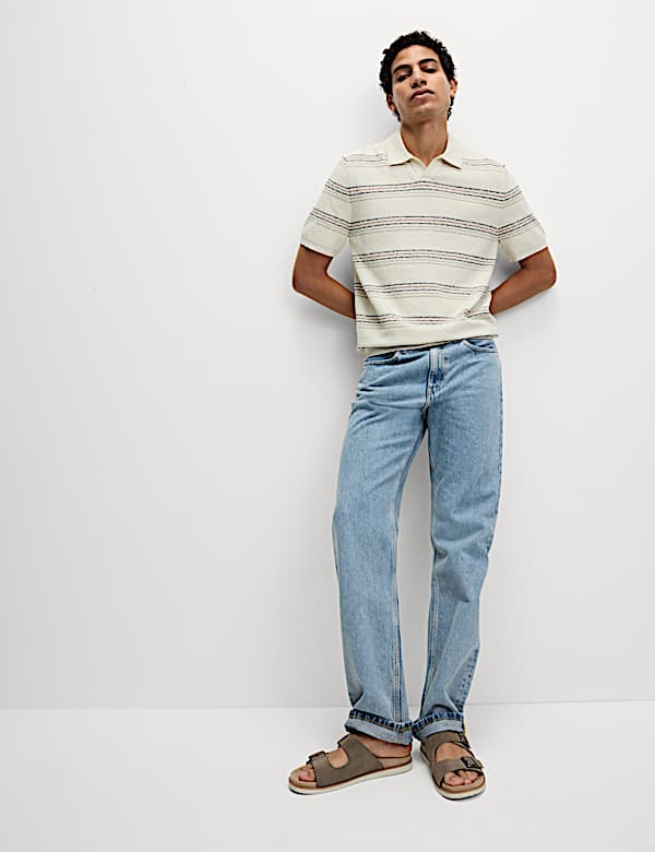 Cotton Rich Knitted Polo Shirt