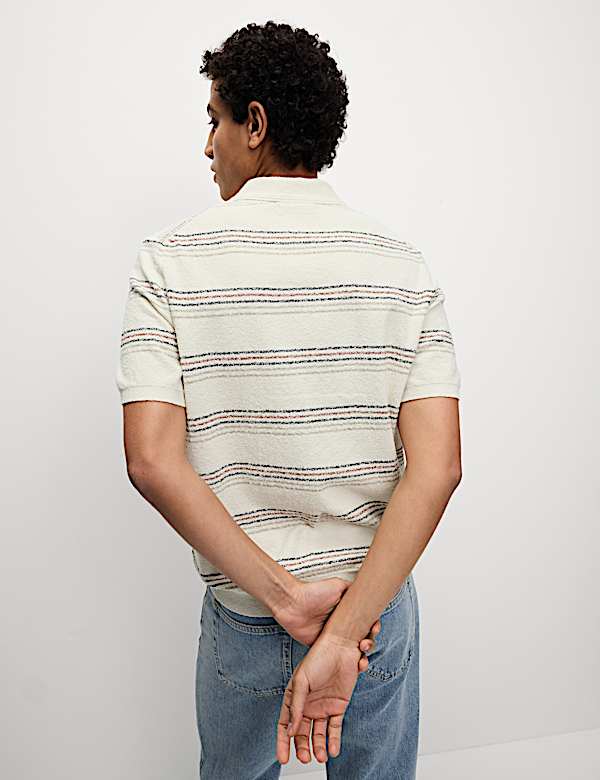 Cotton Rich Knitted Polo Shirt