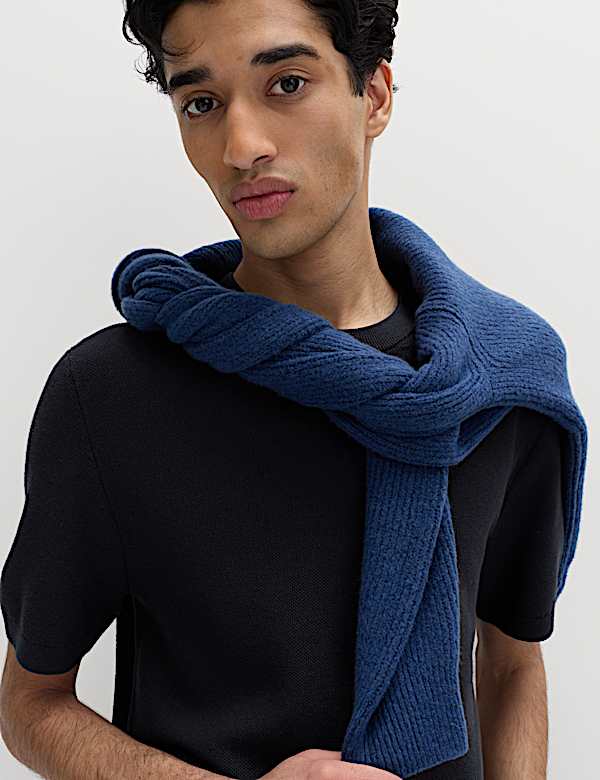 Cotton Rich Textured Knitted T-Shirt