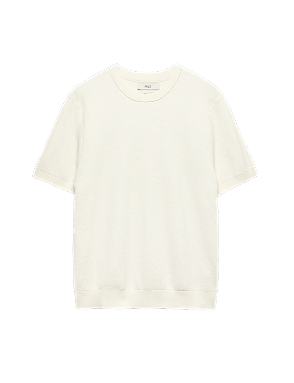 Cotton Rich Textured Knitted T-Shirt