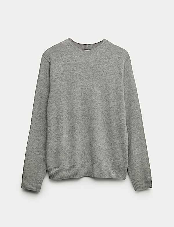 Pure Lambswool Crew Neck Jumper - US