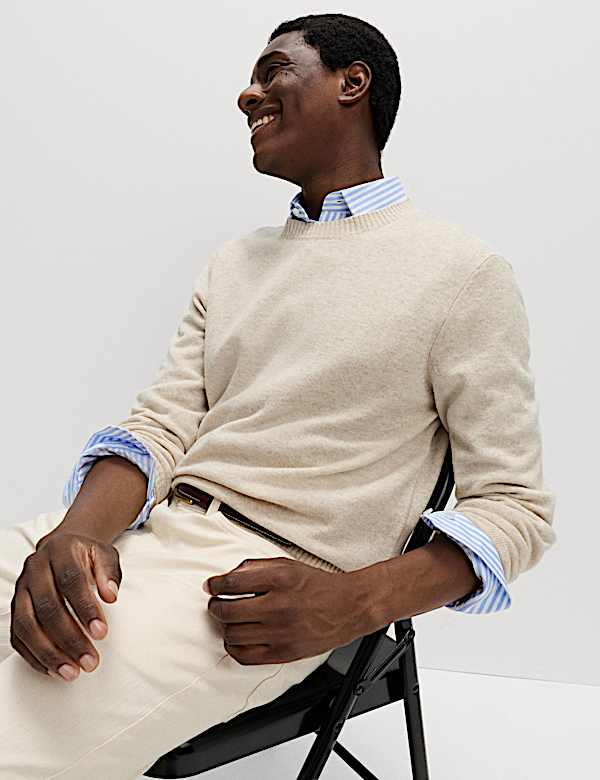 Pure Lambswool Crew Neck Jumper