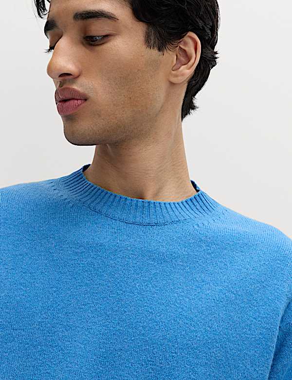 Pure Lambswool Crew Neck Jumper - US