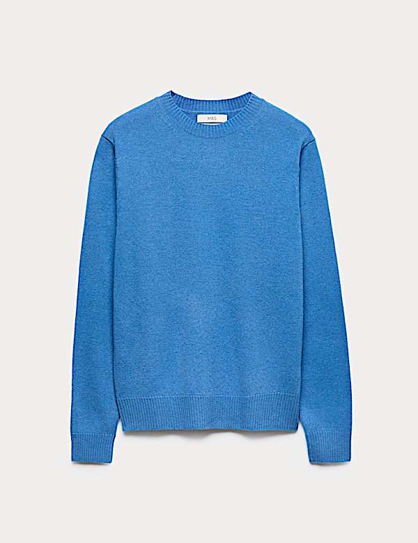 Pure Lambswool Crew Neck Jumper - US